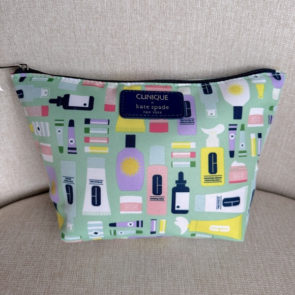 Kate Spade x Clinique Cosmetic Bag - Picture 1 of 9